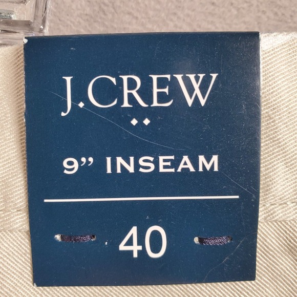 J Crew Chino Shorts Mens 40 Beige All Over Sailboat Print Embroidered Preppy NEW - Picture 9 of 12